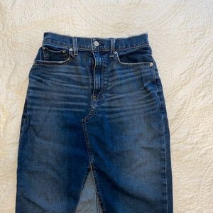 Jean pencil skirt